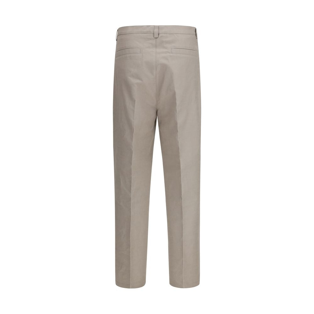 Brunello Cucinelli Beige Cotton Casual Pants