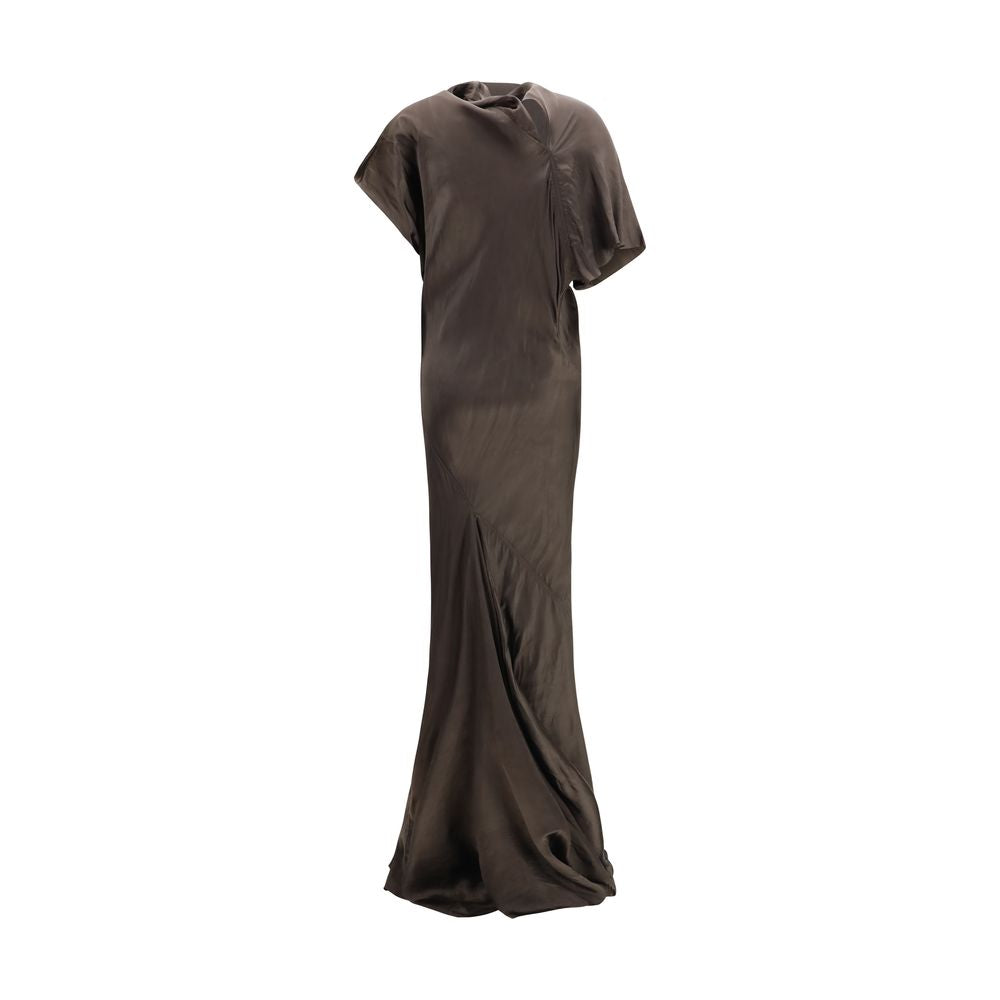 Rick Owens Brown Copper Long Dress