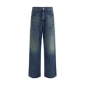 MM6 Blue Cotton Relaxed Fit Jeans