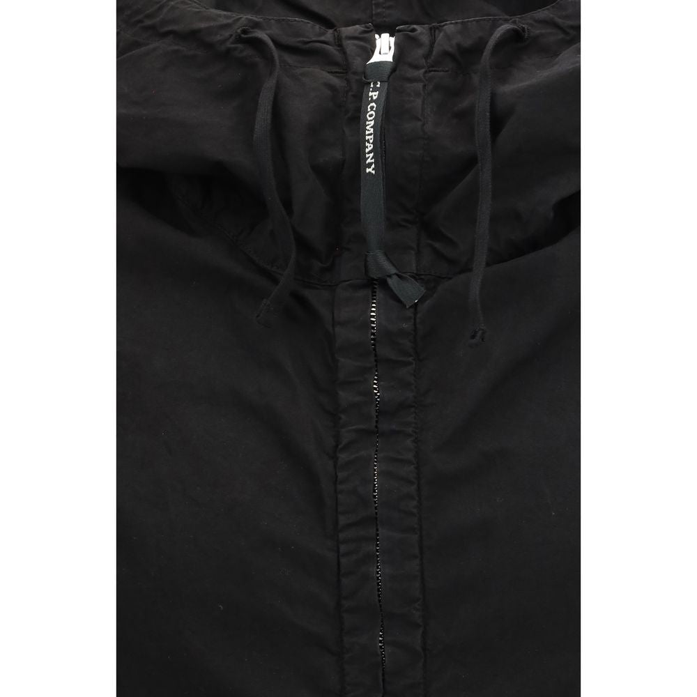 C.P. Company Black Polyester Shell Jacket