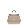Dolce & Gabbana Gray Calf Leather Bos Taurus Shoulder Bag