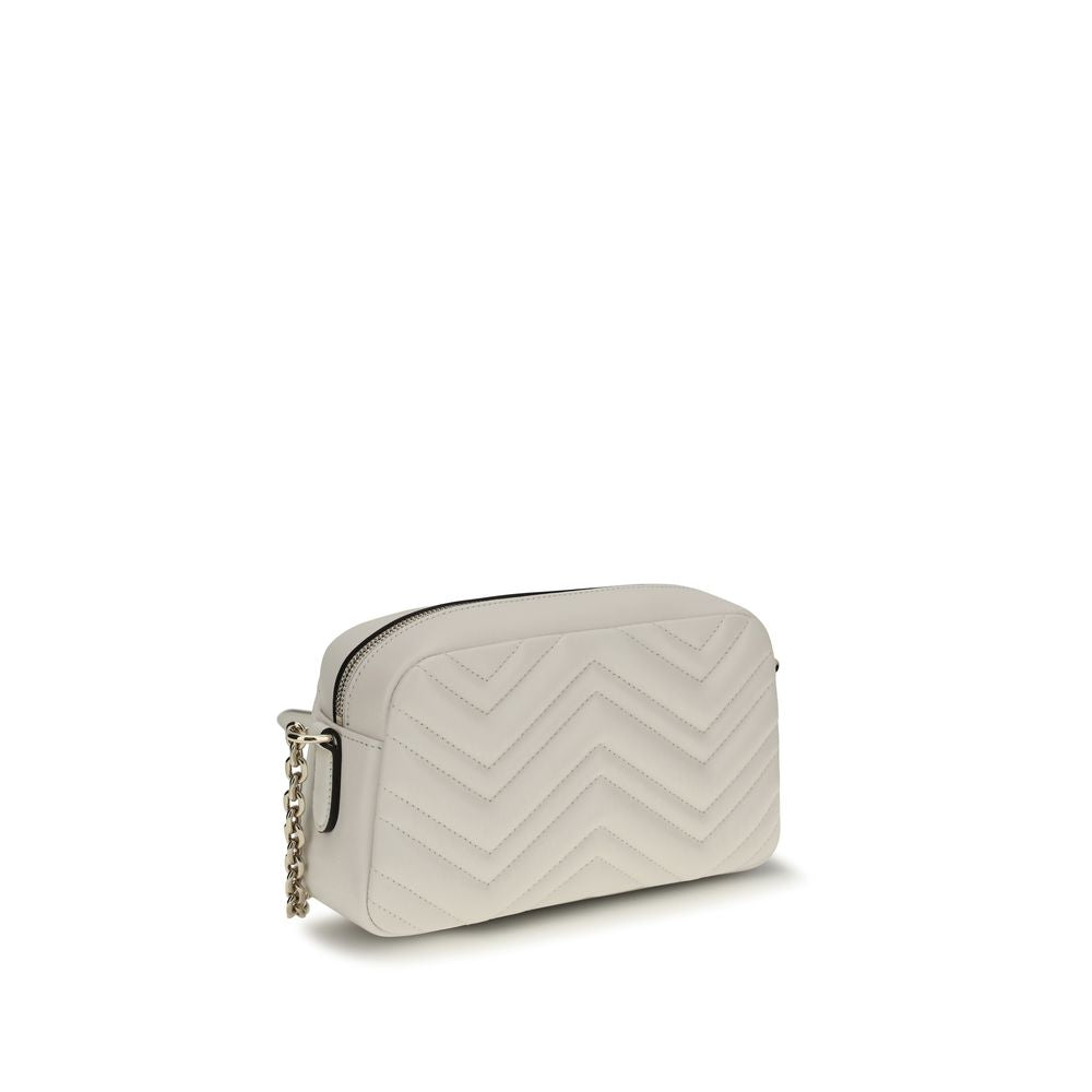 Gucci White Calf Leather Bos Taurus Handbag