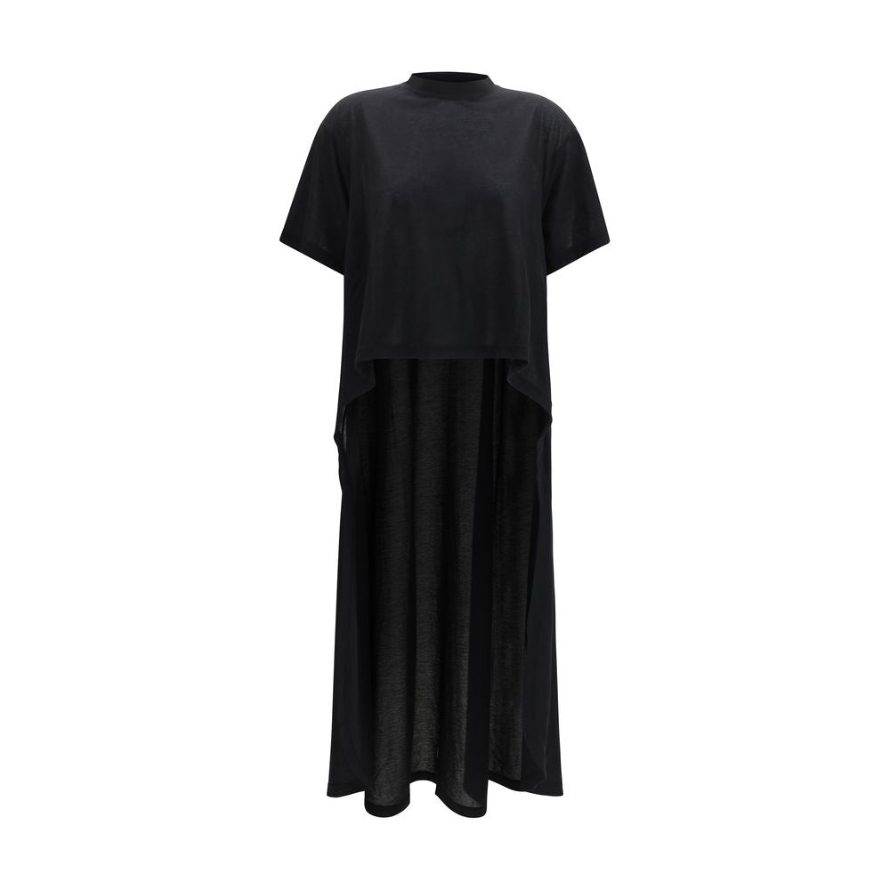 Balenciaga Black Cotton Casual Dress