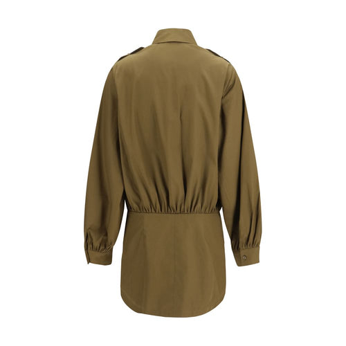 7FOR Brown Cotton Casual Dress