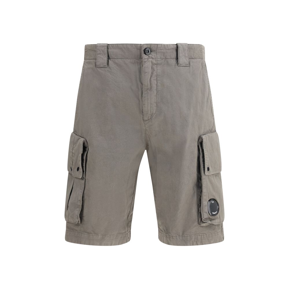 C.P. Company Gray Cotton Bermuda Shorts