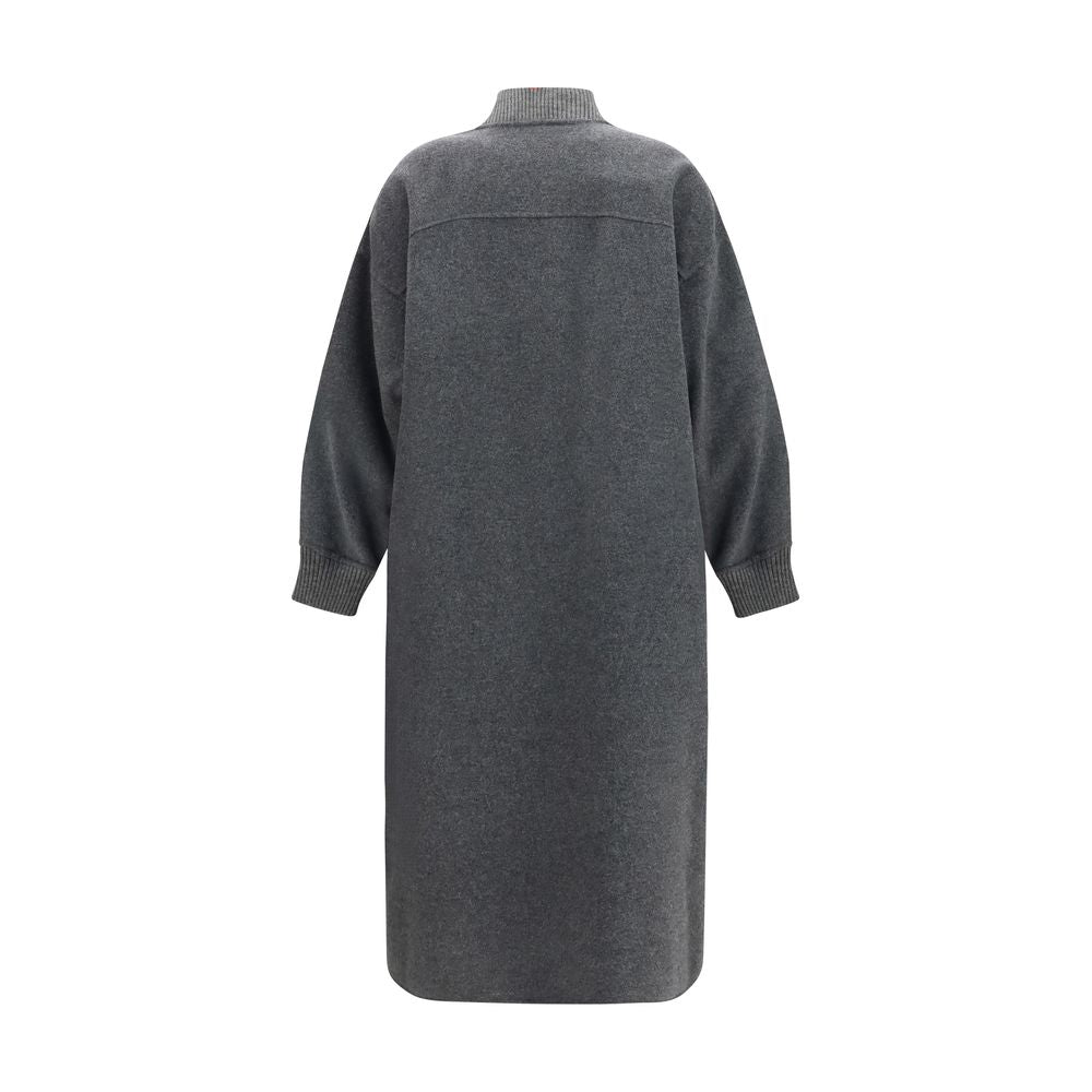 Max Mara Gray Nylon Coat