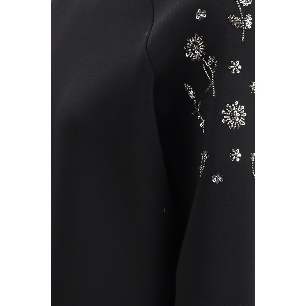 Max Mara Black Polyester Sweatshirt