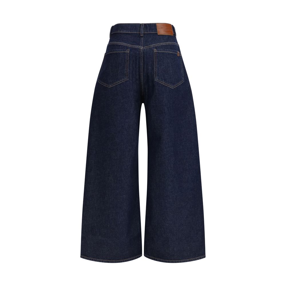 Max Mara Blue Cotton Jeans Denim