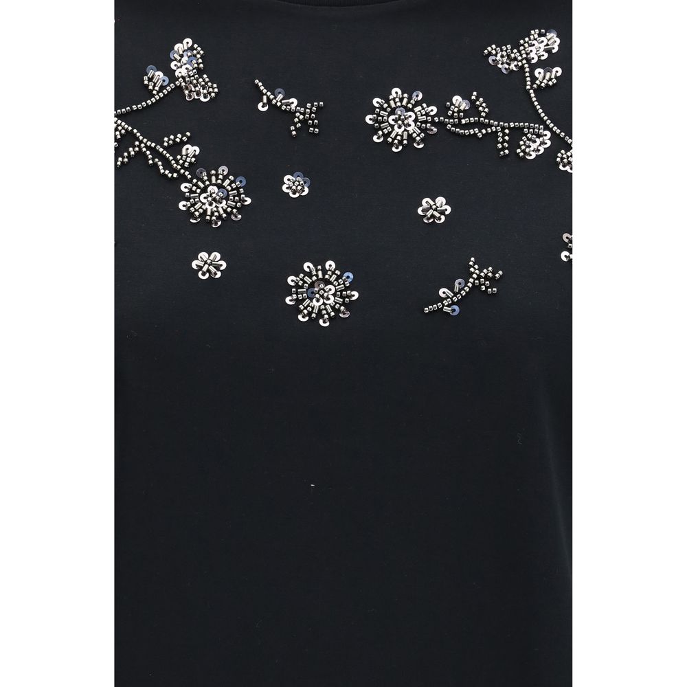 Max Mara Black Cotton T-Shirt