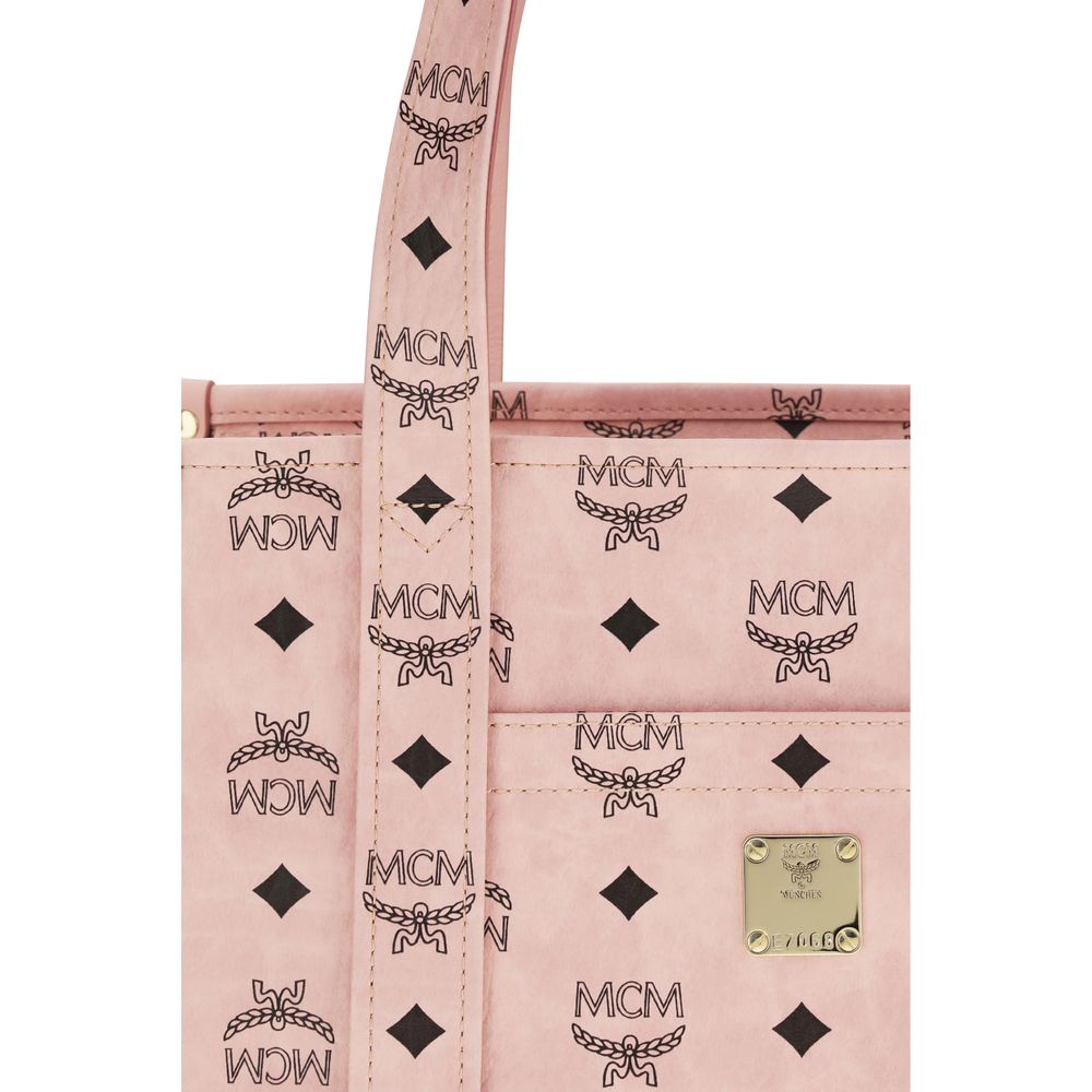 MCM Multicolor Fabric Handbag