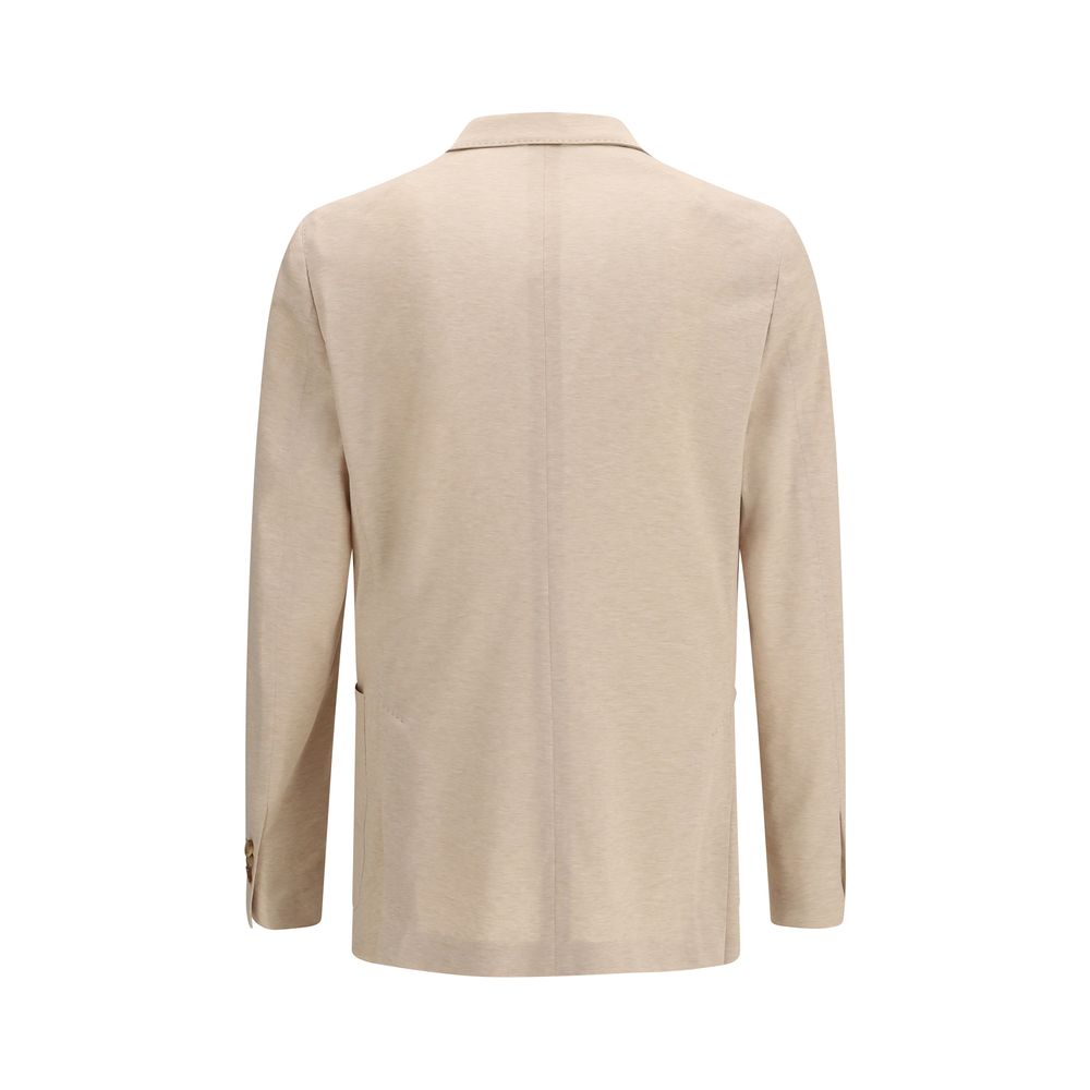 Lardini Beige Cotton Blazer