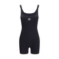 Marine Serre Black Cotton Jumpsuit