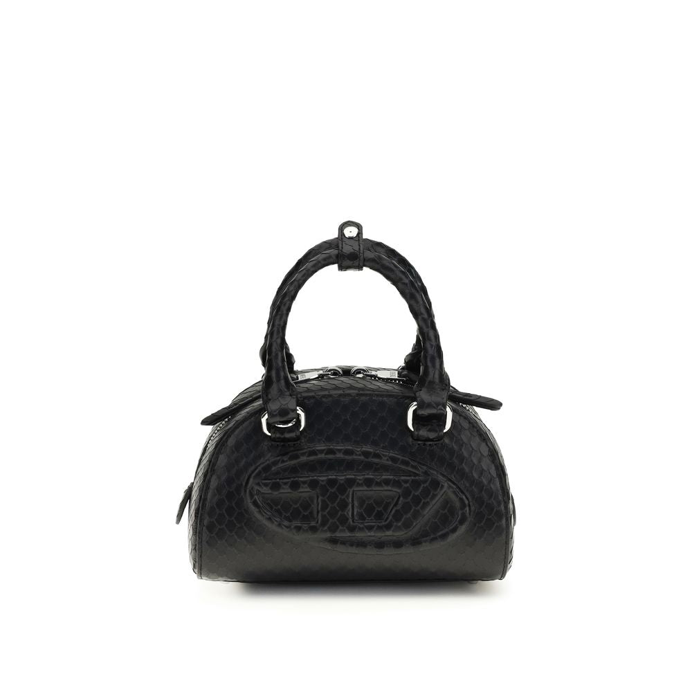 Diesel Black Calf Leather Bos Taurus Handbag