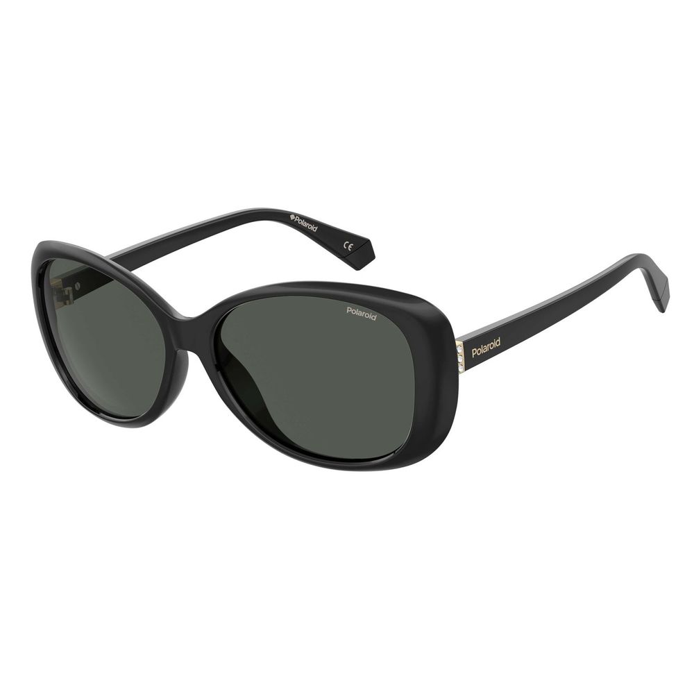 Gafas de sol de plástico negro Polaroid