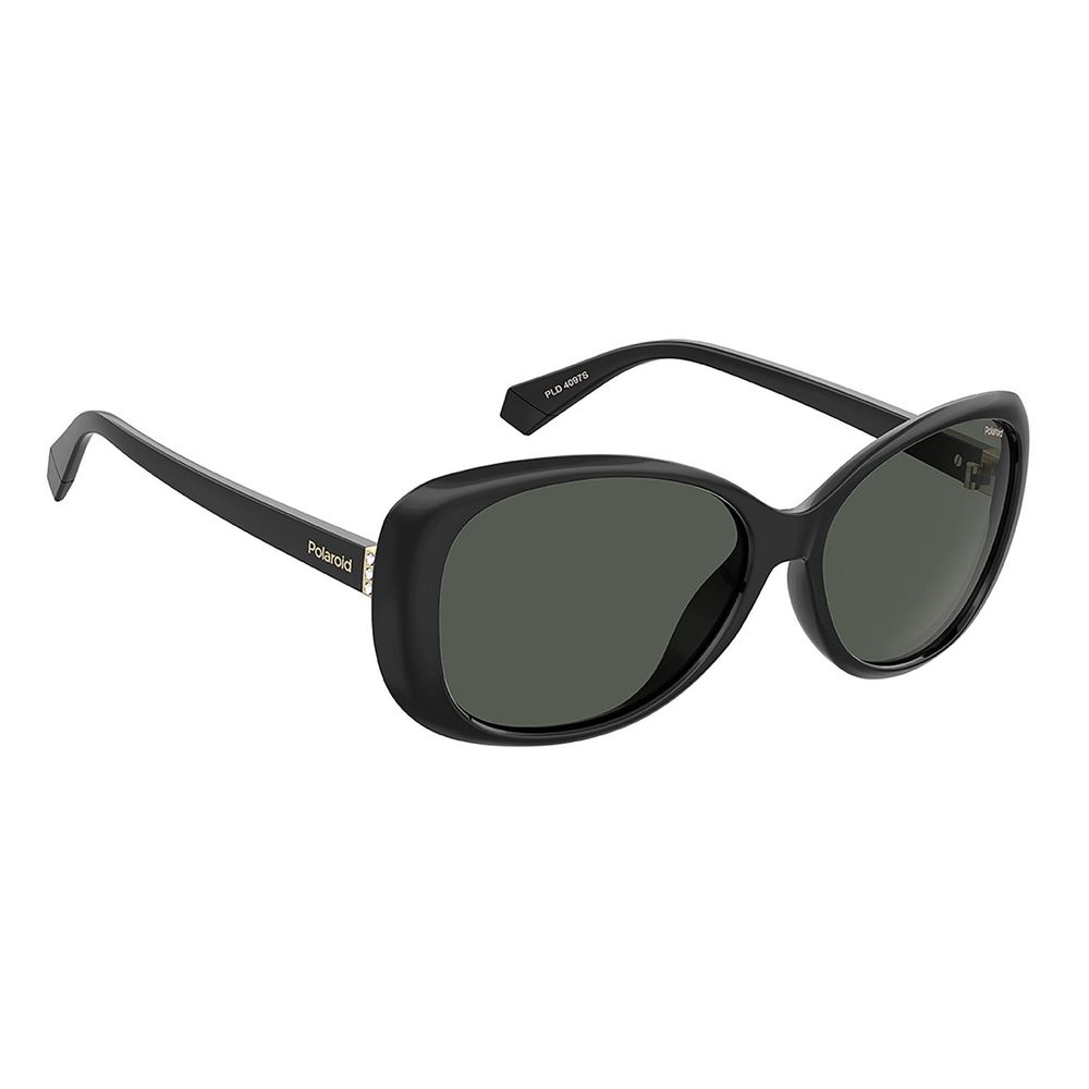 Gafas de sol de plástico negro Polaroid