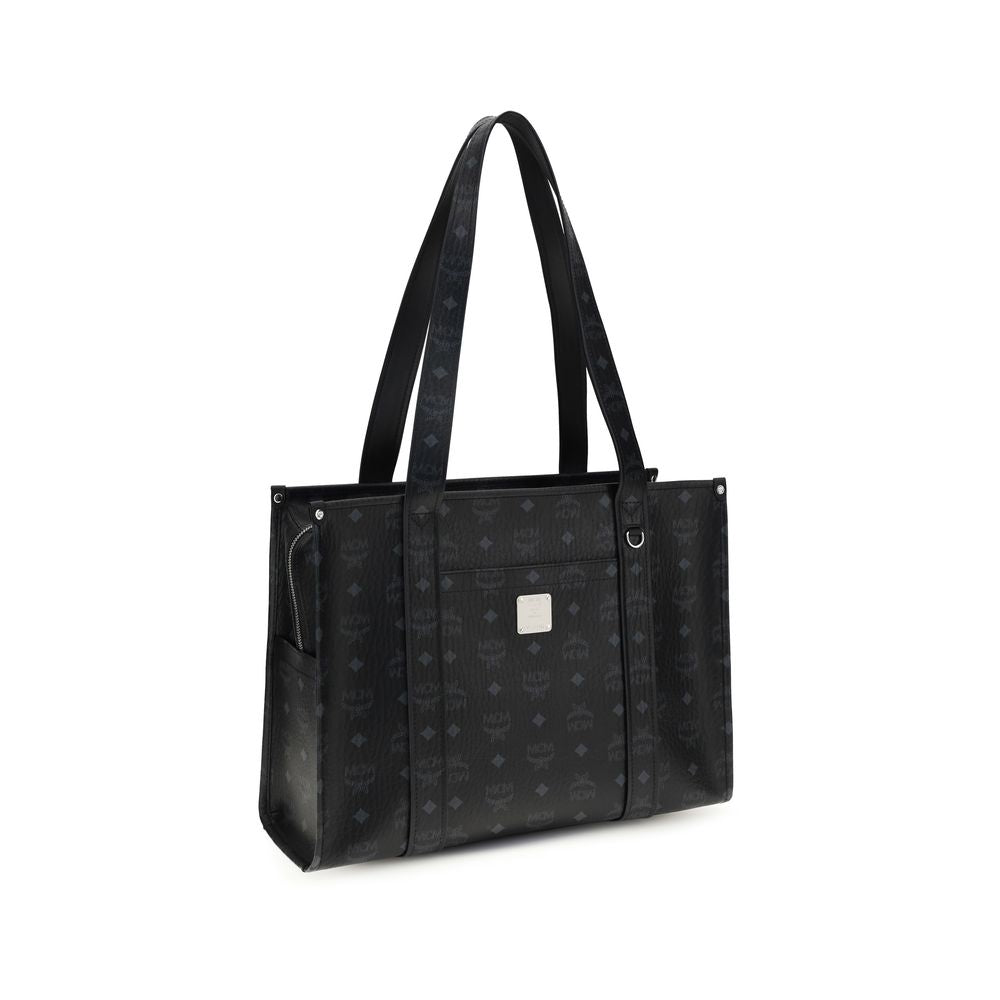 MCM Black Fabric Handbag