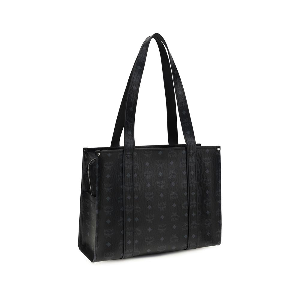 MCM Black Fabric Handbag