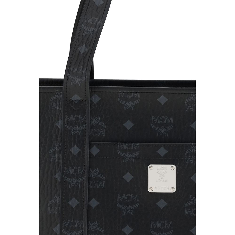 MCM Black Fabric Handbag