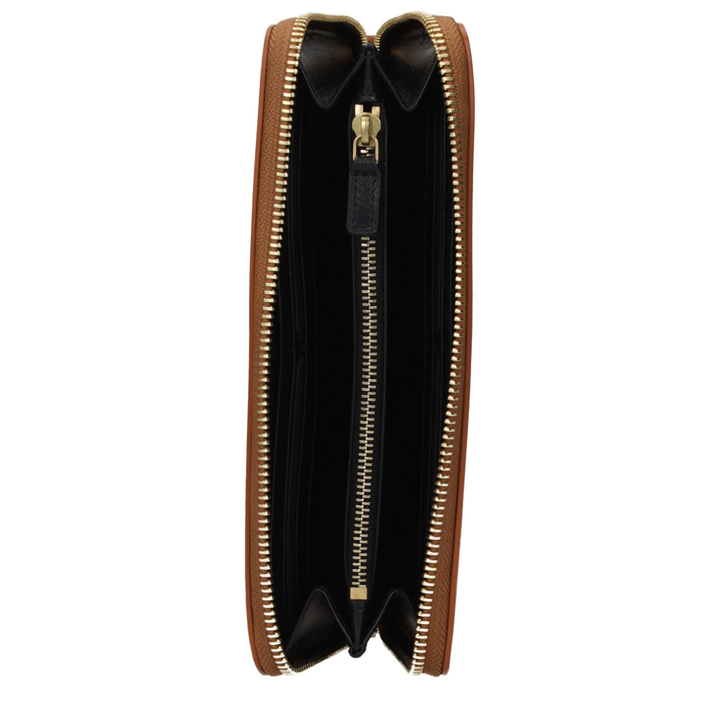 Roberto Cavalli Brown Leather Wallet