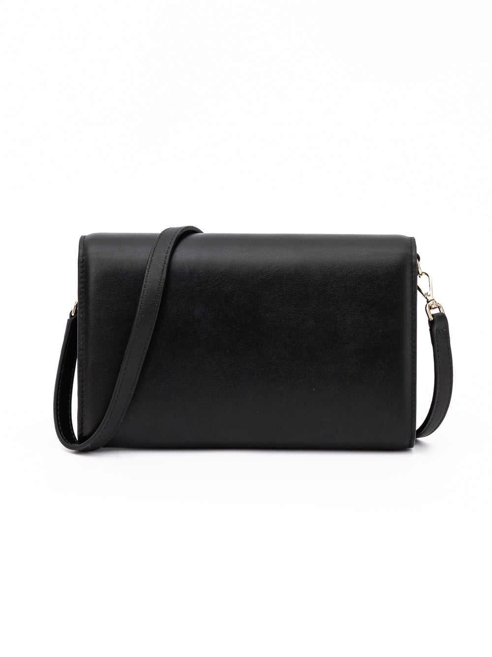 Jimmy Choo Black Avenue Leather Shoulder Strap Bag
