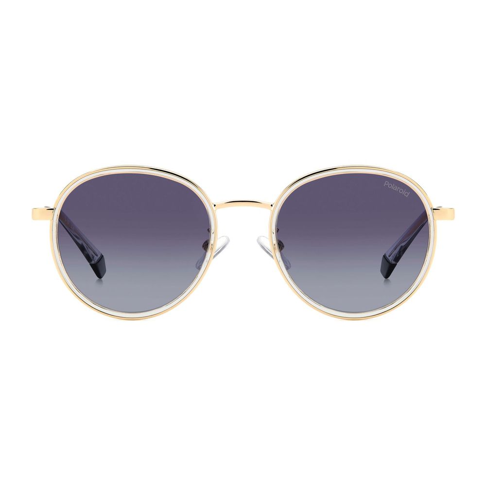 Polaroid Gold Stainless Steel Sunglasses