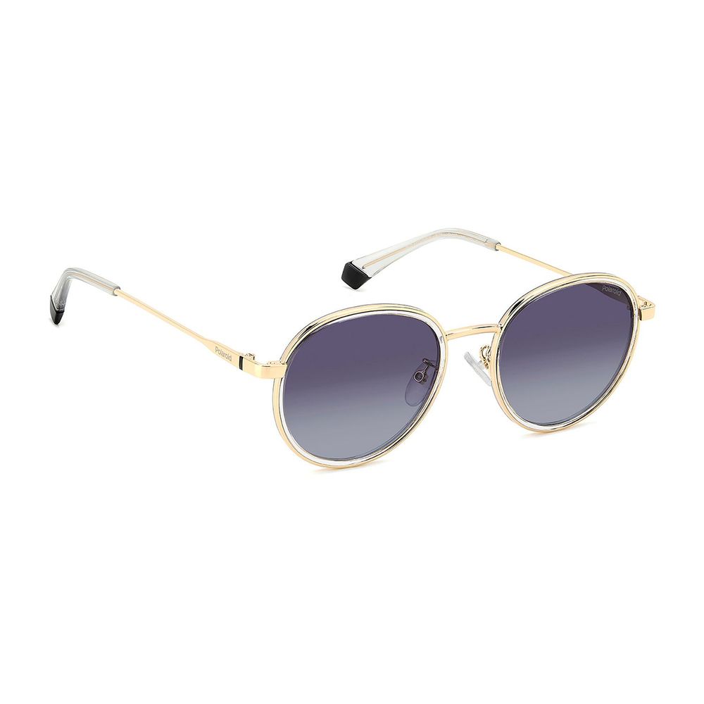 Polaroid Gold Stainless Steel Sunglasses