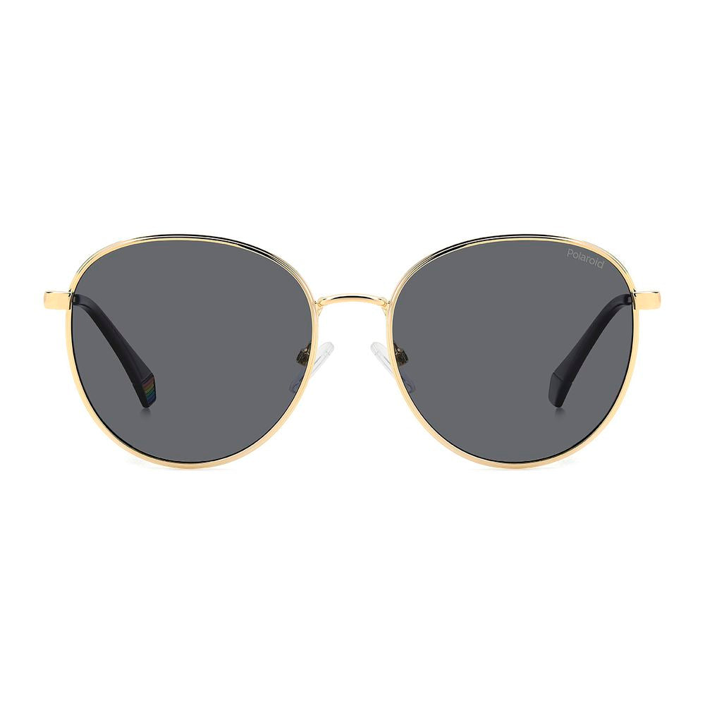 Polaroid Gold Metal Sunglasses