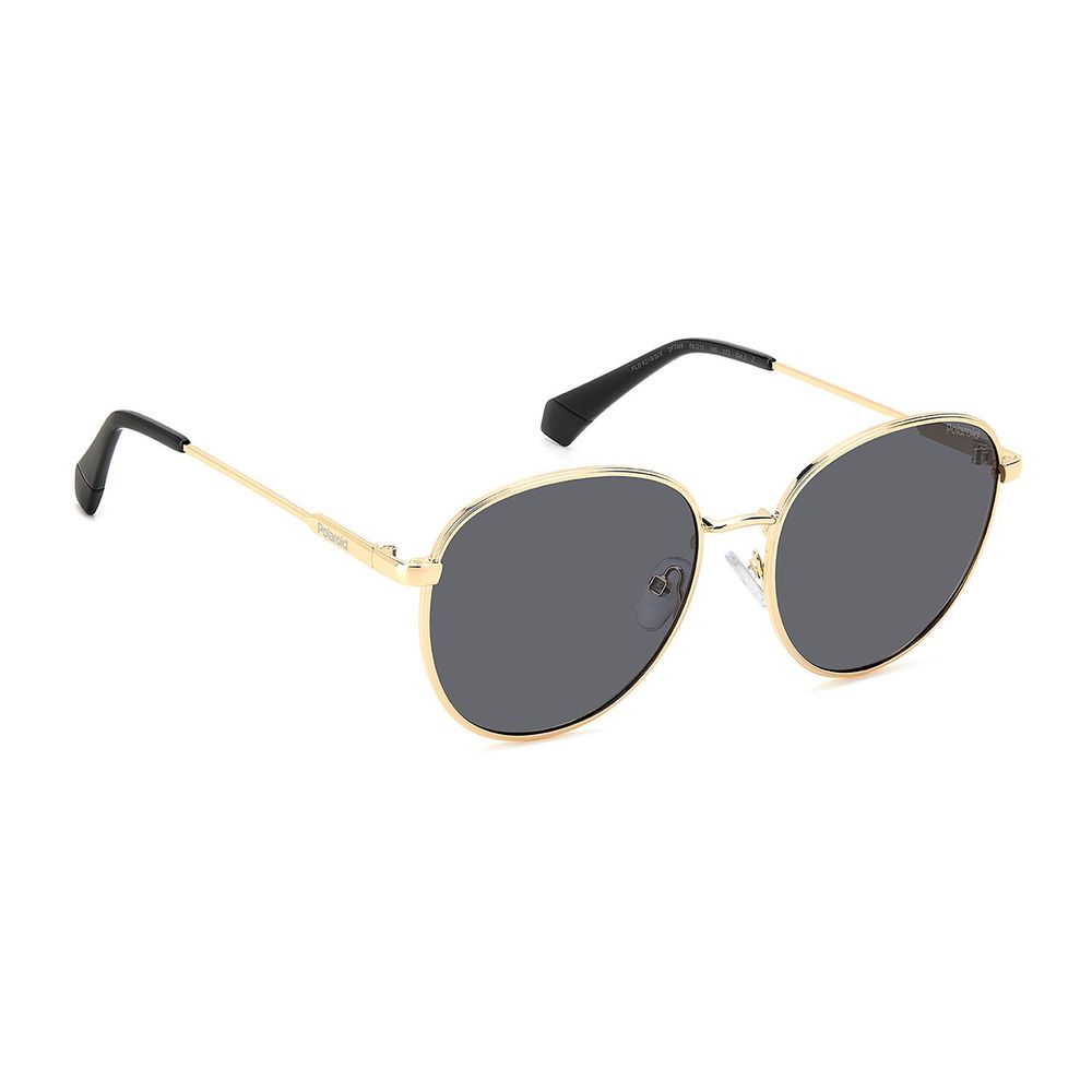 Polaroid Gold Metal Sunglasses