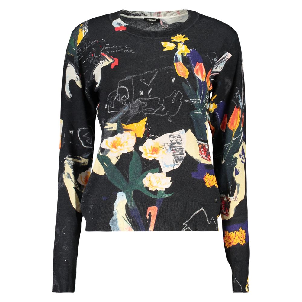Suéter Desigual negro de viscosa para mujer