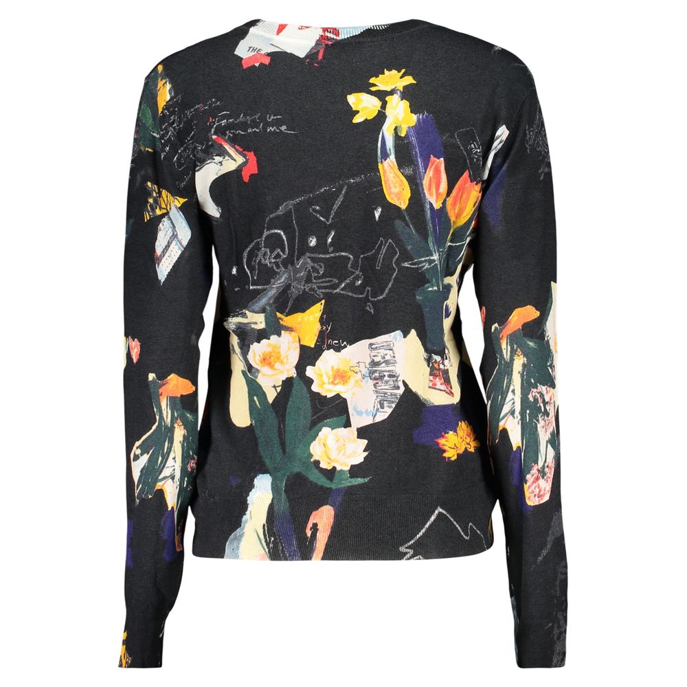 Suéter Desigual negro de viscosa para mujer