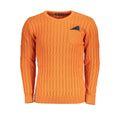 U.S. Grand Polo Arancione Acrylic Men Sweater