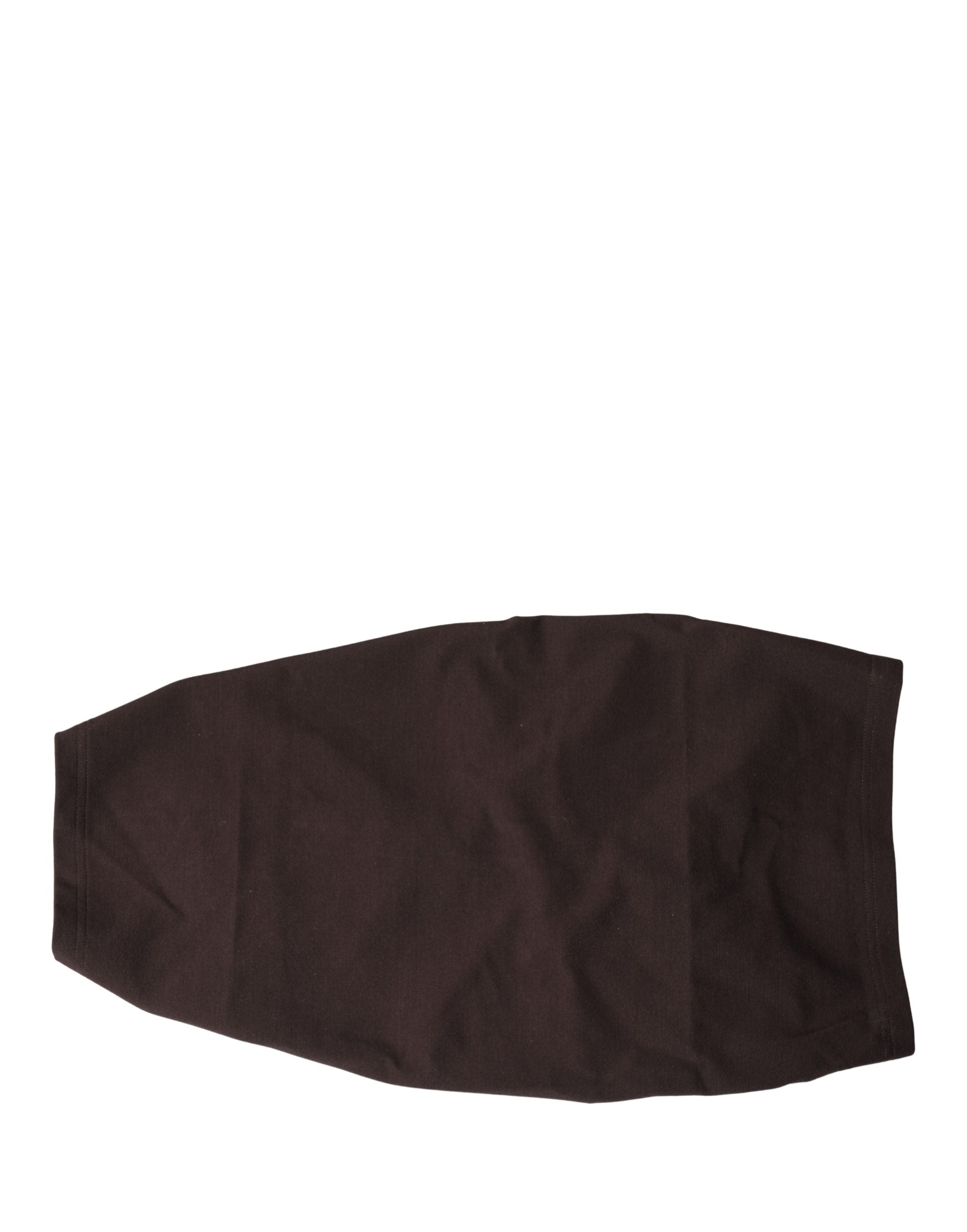 Dolce & Gabbana Brown Viscose Wide Belt Waist Cummerband Men