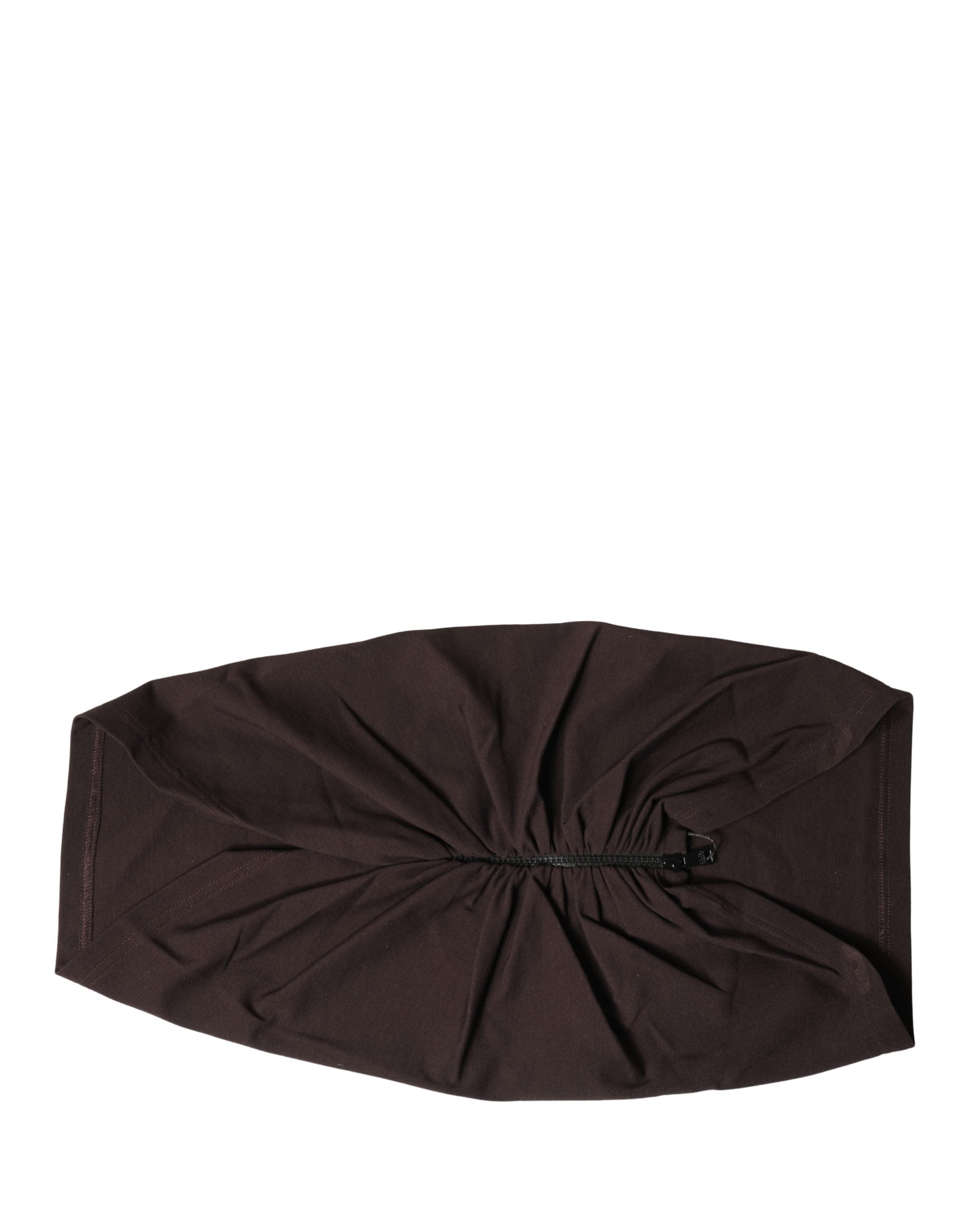 Dolce & Gabbana Brown Viscose Wide Belt Waist Cummerband Men