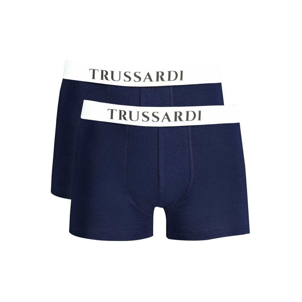 Trussardi Blu Cotton Men Underwear