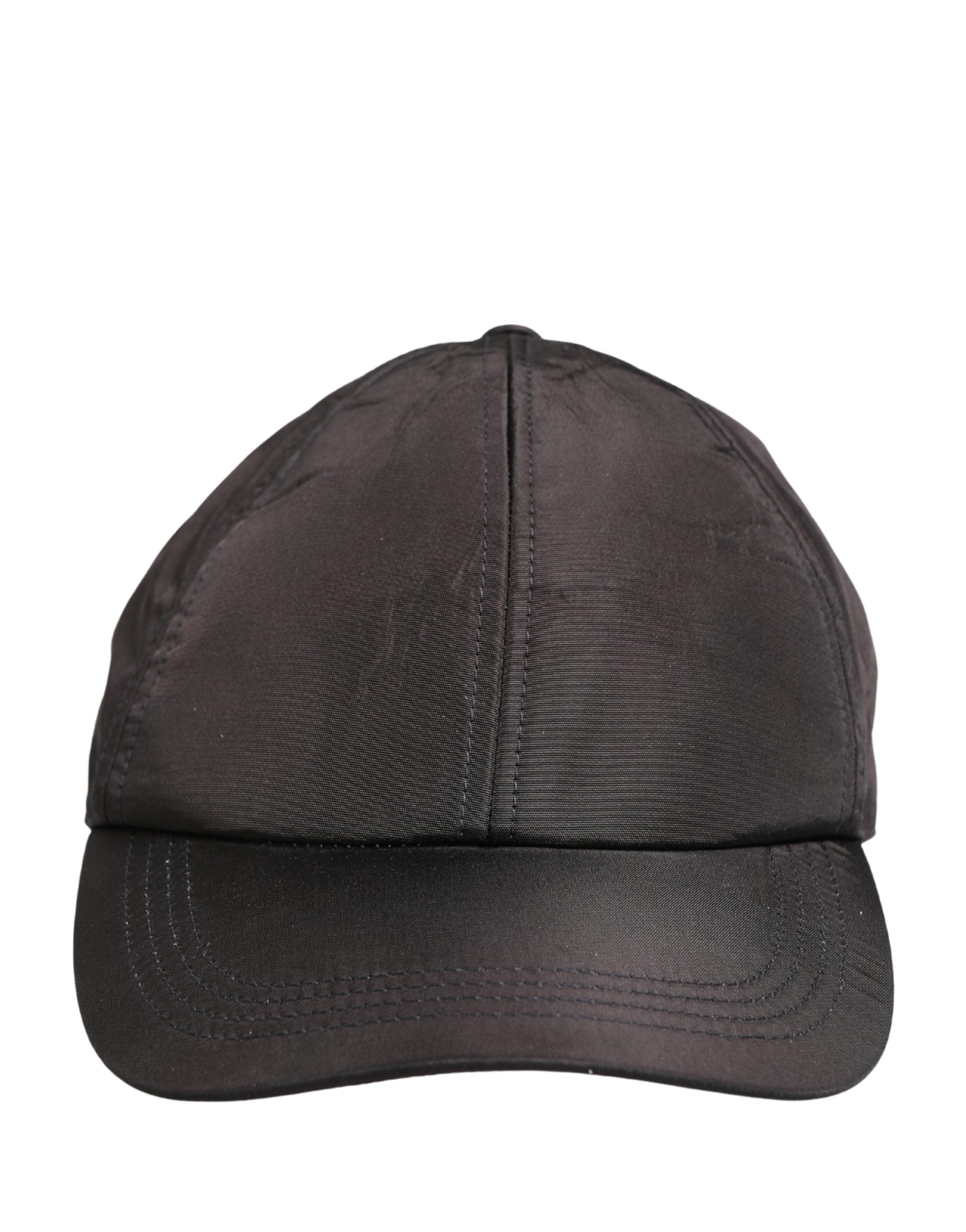 Dolce & Gabbana Men Black Cotton 6 Panels Baseball Cap Hat