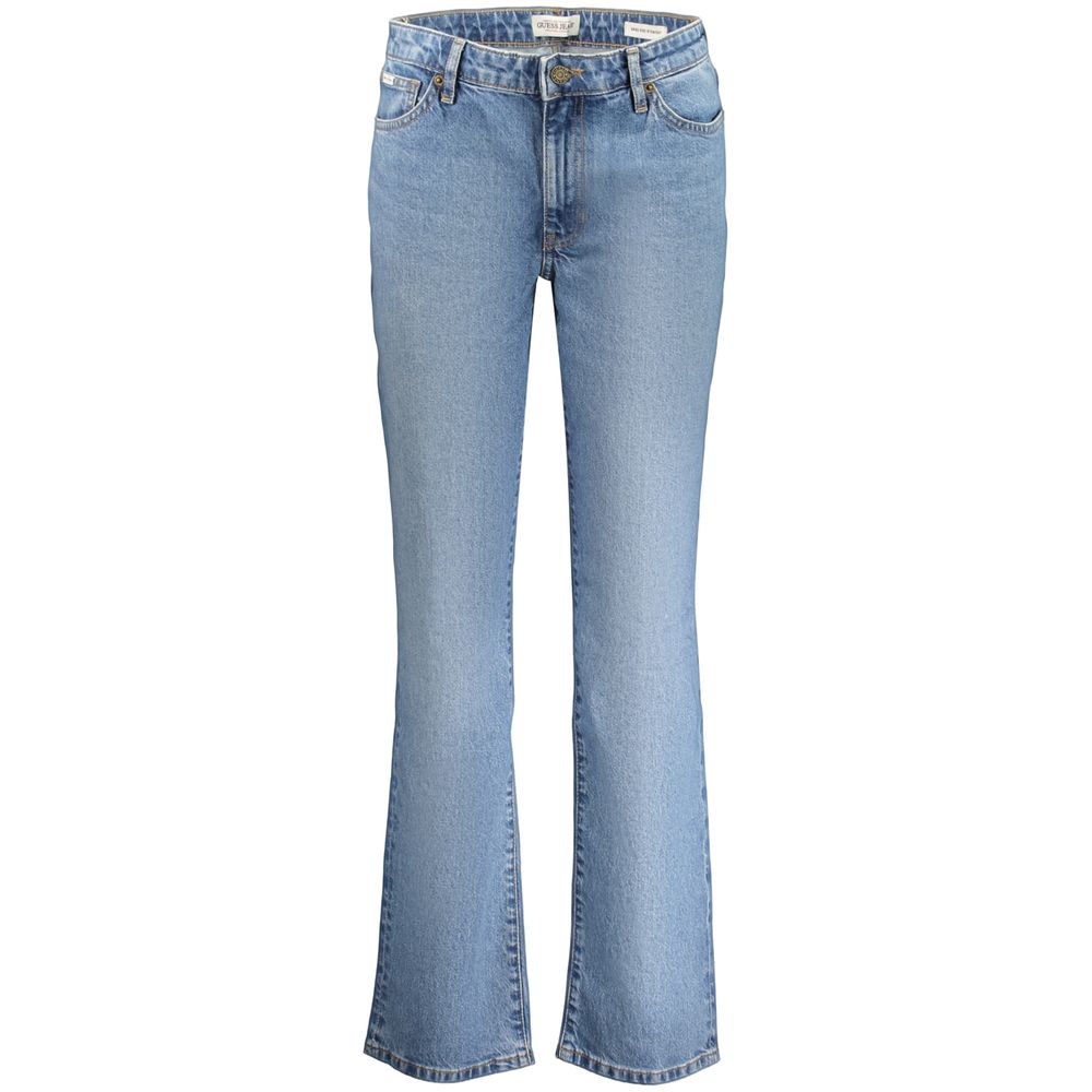 Guess Jeans Blue Cotton Straight-Leg Jeans