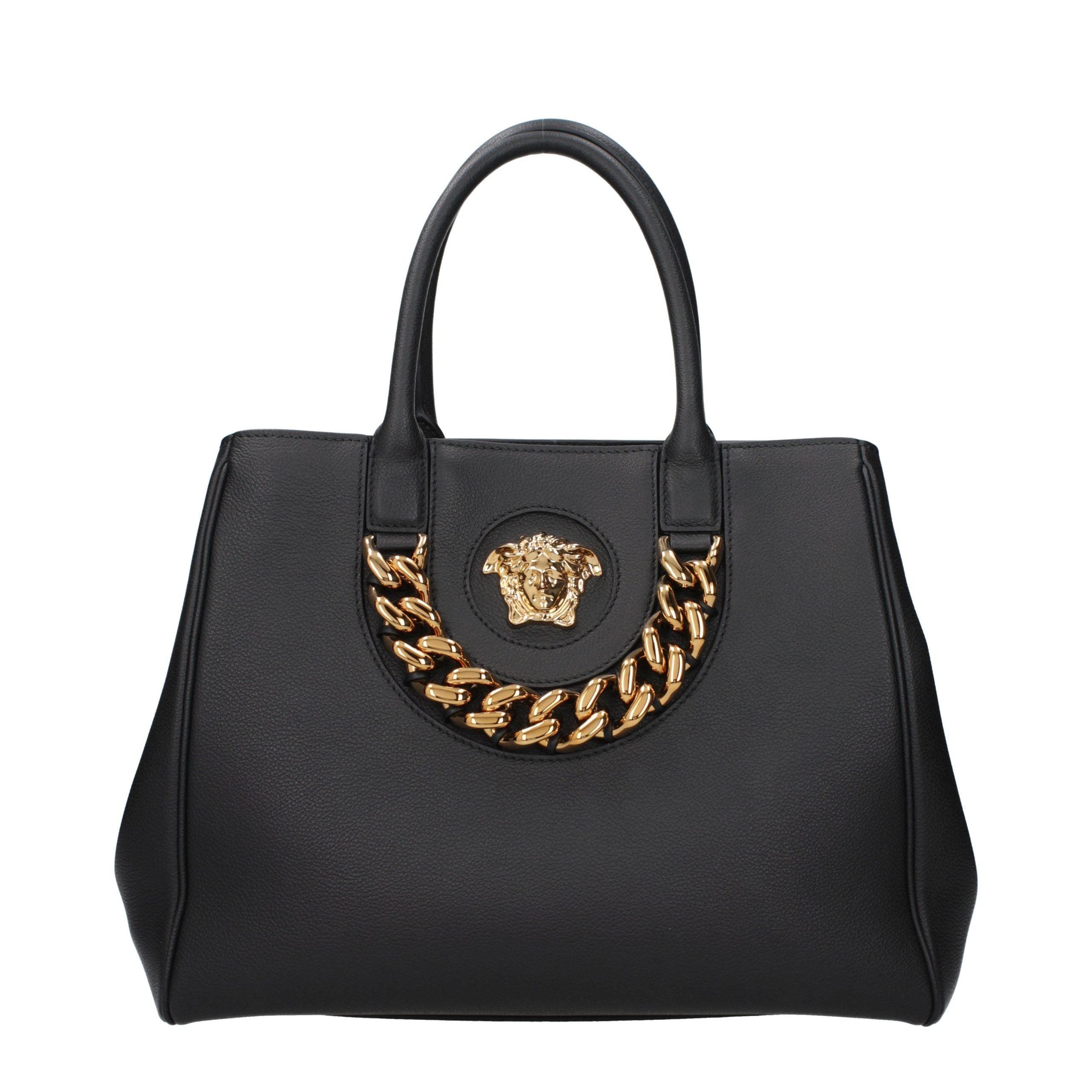 Versace Black Leather Handbag