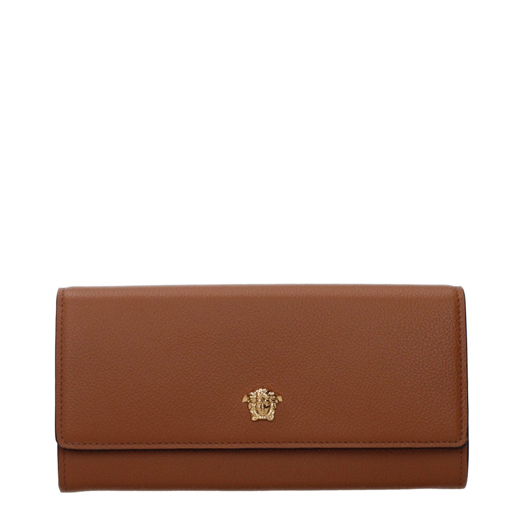 Versace Brown Leather Wallet