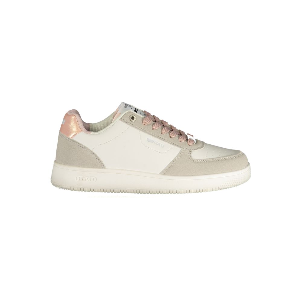Gas White Polyurethane Women Sneaker