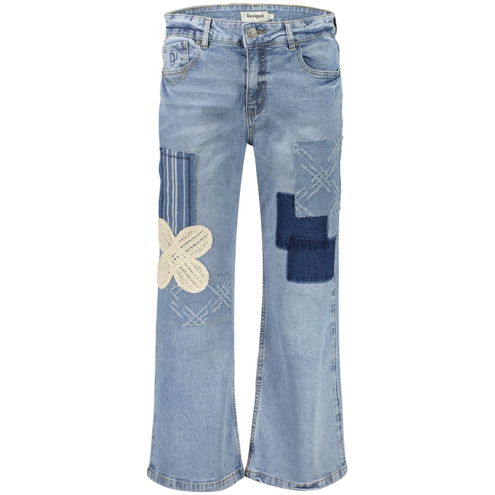 Desigual Azzurro Cotton Women Jeans