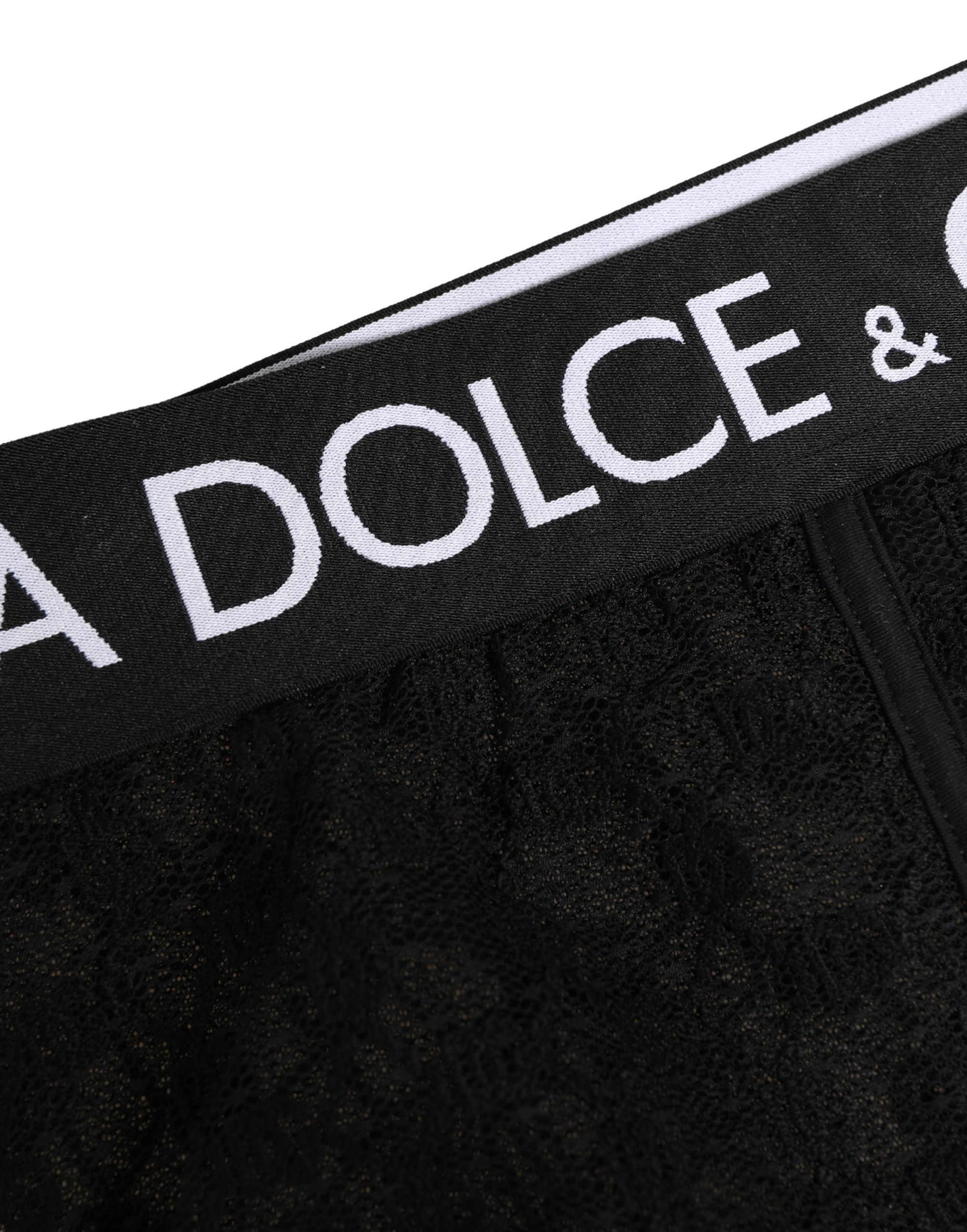 Dolce & Gabbana Black Nylon DG Logo Men Brando Brief Underwear