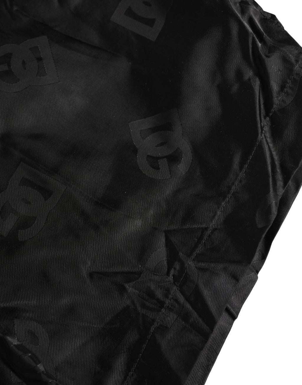 Dolce & Gabbana Black Logo Drawstring Beachwear Shorts Swimwear