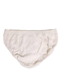 Dolce & Gabbana Off White Logo Silk Men Briefs Underwear
