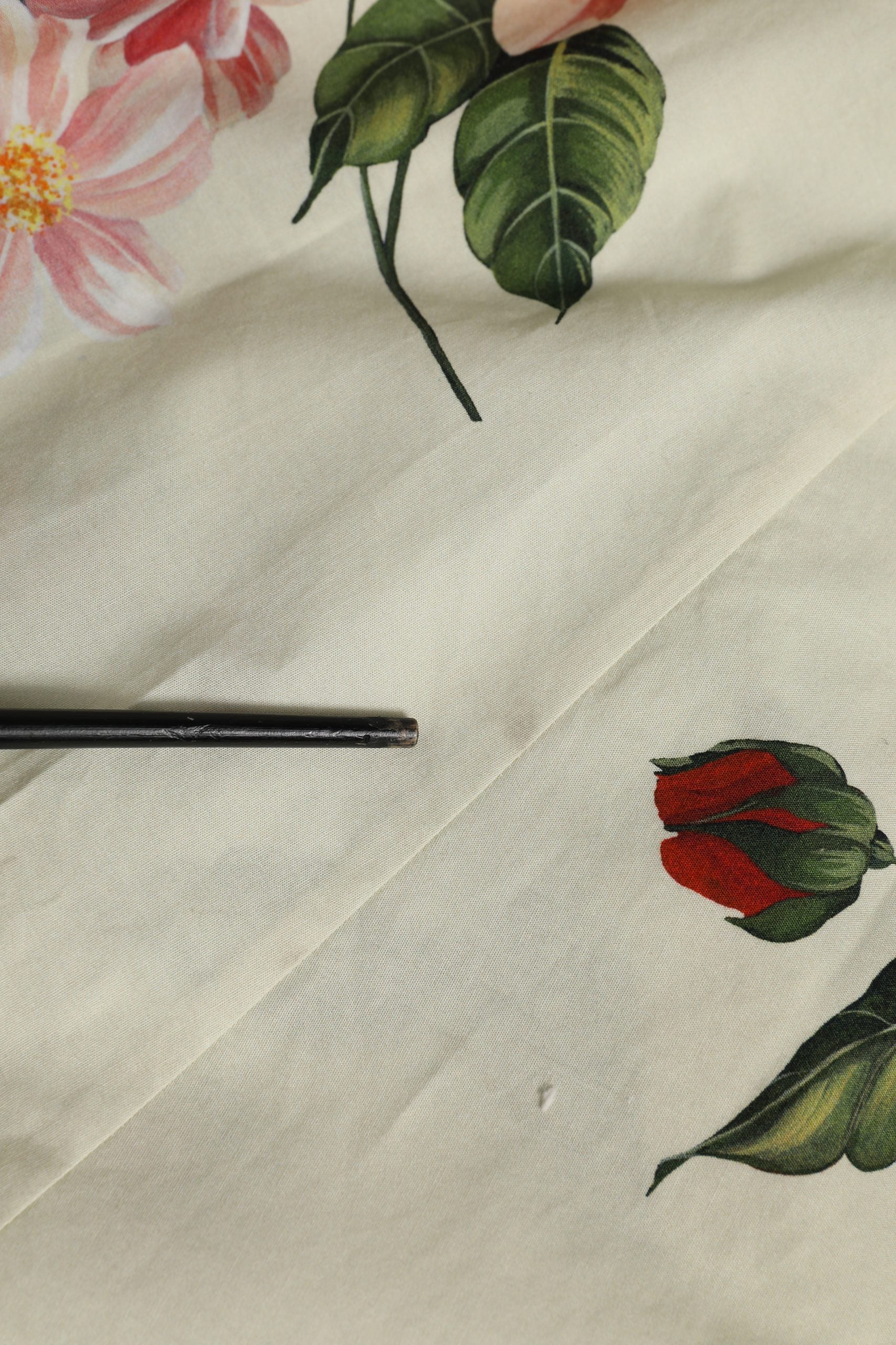 Dolce & Gabbana Beige Floral Sleeveless A-line Midi Dress