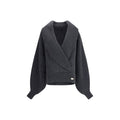 Balmain Gray Wool Sweatshirt