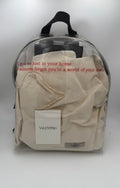 Valentino Garavani VALENTINO GARAVANI Mochila de Piel y Plástico Transparente