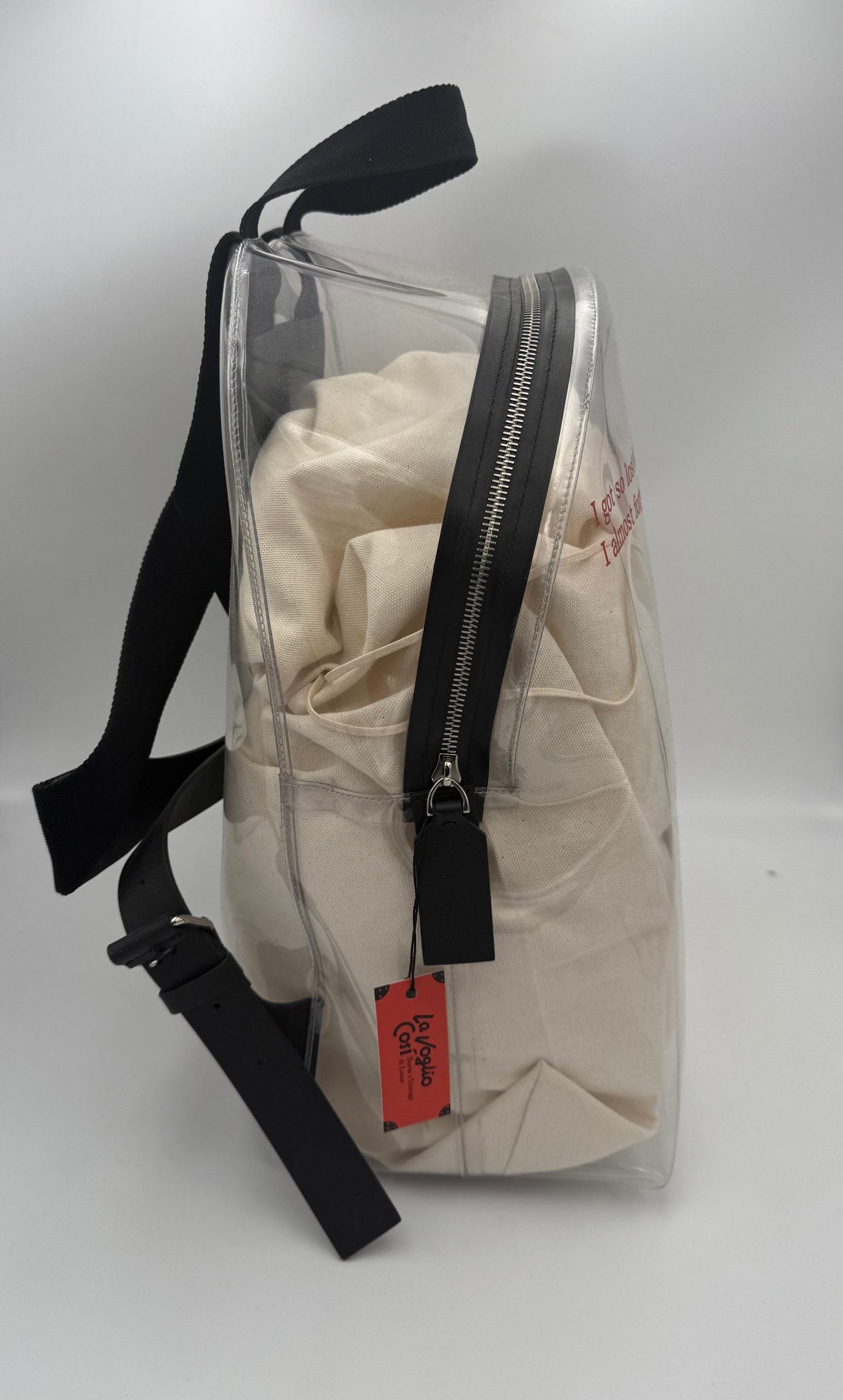 Valentino Garavani VALENTINO GARAVANI Mochila de Piel y Plástico Transparente