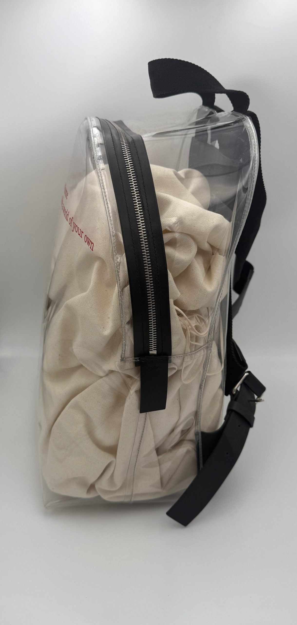 Valentino Garavani VALENTINO GARAVANI Mochila de Piel y Plástico Transparente