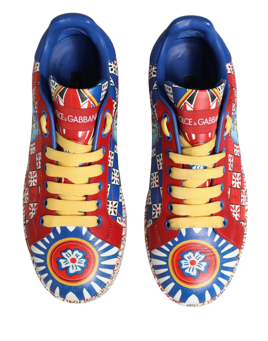 Dolce & Gabbana Multicolor Portofino Carretto Women Sneakers Shoes