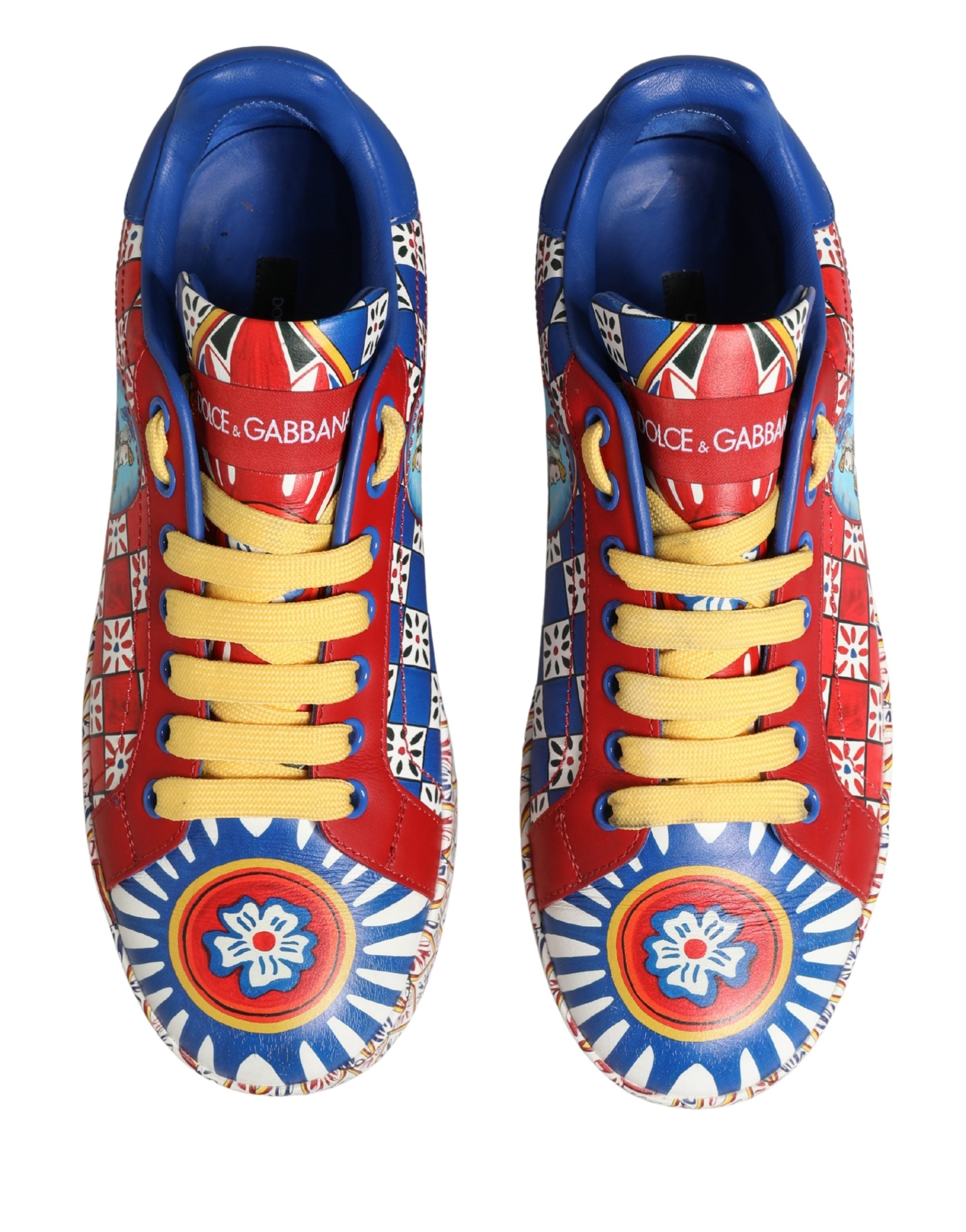 Dolce & Gabbana Multicolor Portofino Carretto Women Sneakers Shoes